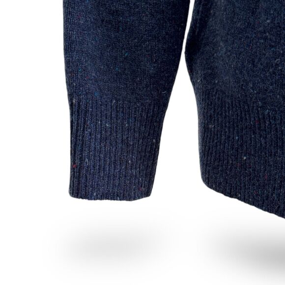 J. CREW Blue‎ Women's V-Neck Button-up Merino Wool Cardigan Sz Wm Small EUC - Picture 5 of 7